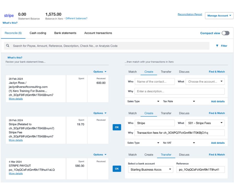 Xero Stripe Intregation