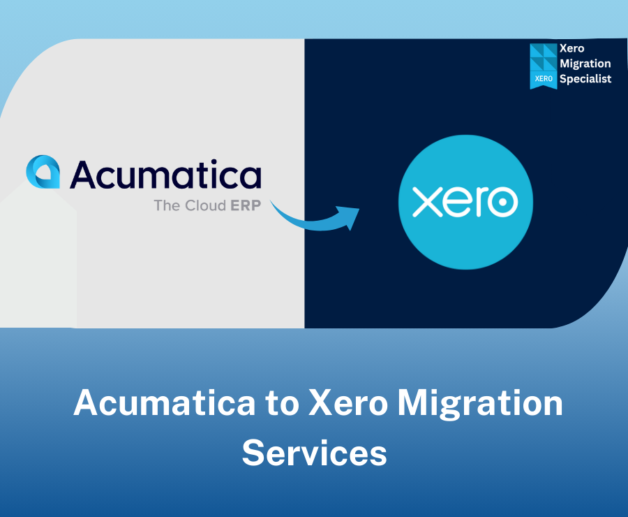 Migrate your accounts with exloud experts. Acumatica to Xero Implementation