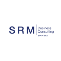 SRM logo, Business consulting Service. accounting service, Migrate your finance Account